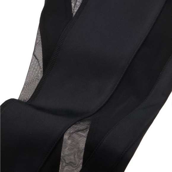Mugler HM Mesh-paneled Stirrup Leggings Black Limited Edition - Picture 9 of 10